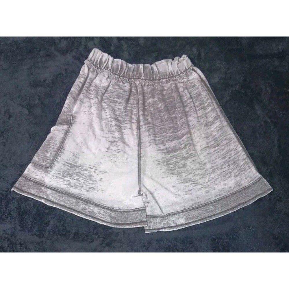 Intimately Free People Burnout Pull On Shorts XS Gray Wash Distressed Lagenlook - Picture 11 of 11